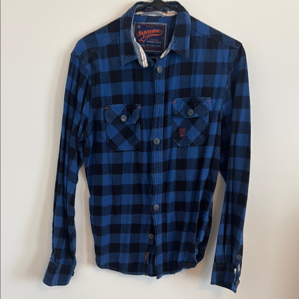Supreme Blue Checkered Men's Shirt